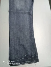 Fly Paper Men's Jeans, Boot Cut, Distressed Wash, Color Blue, Missing Button