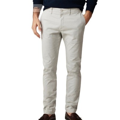 J Crew Mens Slim Fit Stretch Chino Pants  Light Gray Stone 28x31 NWT $118