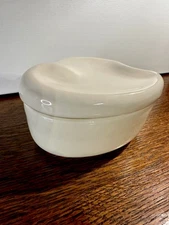 Halston Heart Shaped Powder Box, vintage 1970’s Design by Elsa Peretti