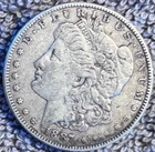 1887 morgan silver dollar (circulated, ungraded)