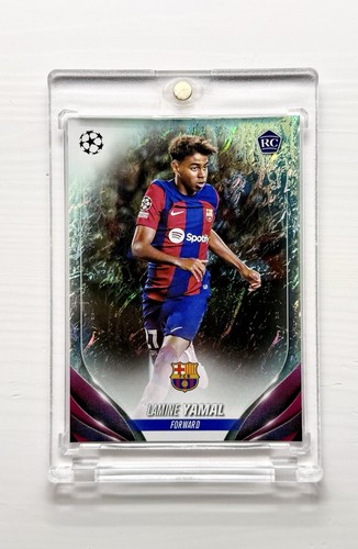 2023-24 Topps UEFA Club Jade Edition Lamine Yamal #64 RC Jade Foil