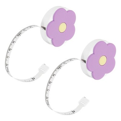 2 Stück 150 cm Meter Band lila Blumen