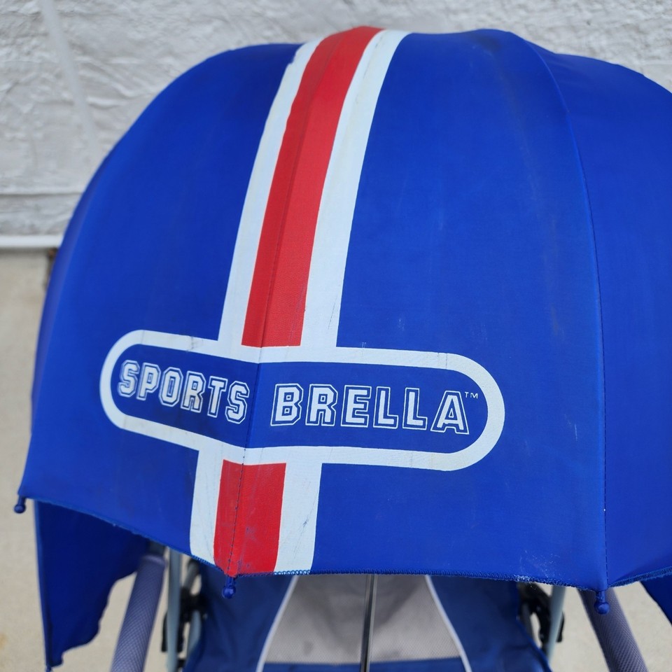 Vintage Denver Broncos Helmet Umbrella NFL SportsBrella Blue 80s | eBay