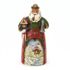 Jim Shore German Santa - Frohe Weihnachten 4017646 Santa's Around The World