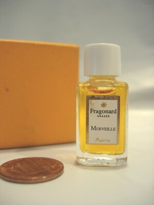WOMENS FRAGONARD MERVEILLE PERFUME PARFUM 2 ML VANITY BOTTLE SOAP FLORAL SPICE