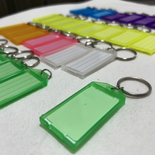 Plastic Key Label Organization Tag Colorful Tags with Window for Easy 30 - Picture 4 of 6