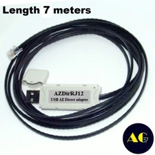 AZDirRJ12 - AZDir USB Interface Cable 7m for AZ GoTo mounts SkyWatcher and ORION