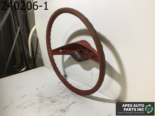OEM 1977 AMC Pacer Steering Wheel Assembly Red - Picture 3 of 6