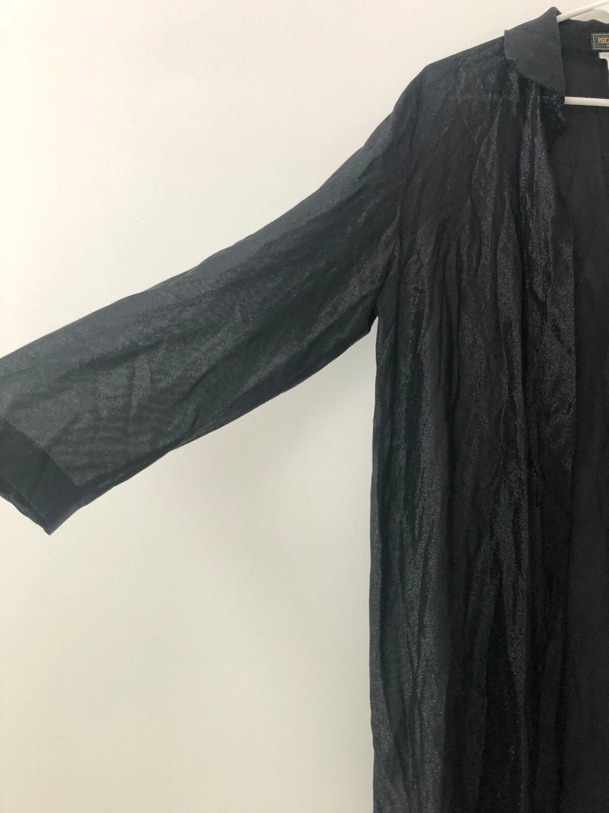 Gianni Versace Istante Miscela Seta Nero Argento Made in Italy Vintage 1973