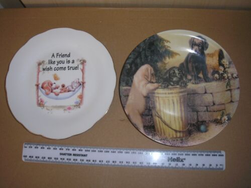 2 x Ornamental Ceramic Plates - Afbeelding 1 van 2