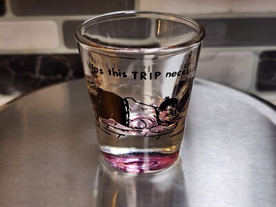 Was This Trip Necessary Shot Glass Blowing Bowling Ball Down Lane Funny Humor