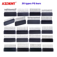 100pcs AZDENT Dental Super Coarse Diamond FG Burs For High Speed Handpiece