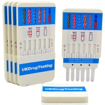 5 x UKDT DRUG TESTING KIT 7 in 1 ULTRA SENSITIVE Drug Test Panels