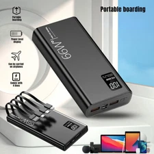 Power Bank 40000mAh 66W Charging Portable External Battery Backup For Cell Phone