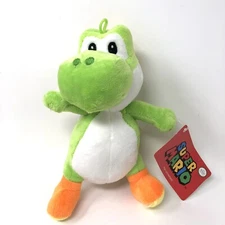 Super Mario World Plush Green Yoshi Soft Toy Stuffed Plush Animal Doll 7”