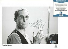 CHARLIE WATTS THE ROLLING STONES DRUMMER SIGNED 8x10 PHOTO BECKETT COA DRUM ICON