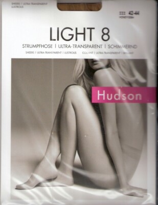 Hudson LIGHT 8  Strumpfhose Gr. I - III honey, haut, brasil, teint