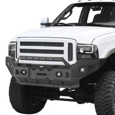 Fit Ford F250 F350 Super Duty 2005 2006 2007 Steel Front Bumper Wled Lights