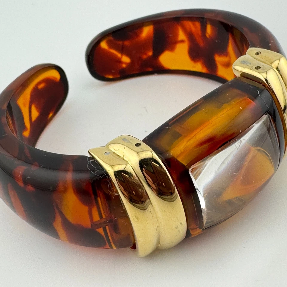 Reloj de Cuarzo Gossip Mujer Tono Dorado Marrón Plástico Brazalete Analógico Batería Nueva Foto 4 de 4