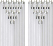 30Pack 5FT Straight T8 Fluorescent Tube Light W/ E26 G13 BiPin, 4100K 58W 5000LM