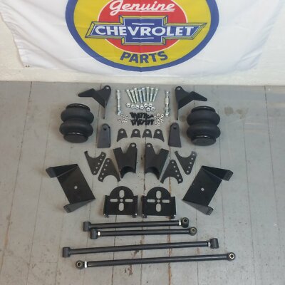 1955-57 Chevy Belair Triangulated Rear Suspension 4-Link Air Ride Kit 210 Nomad