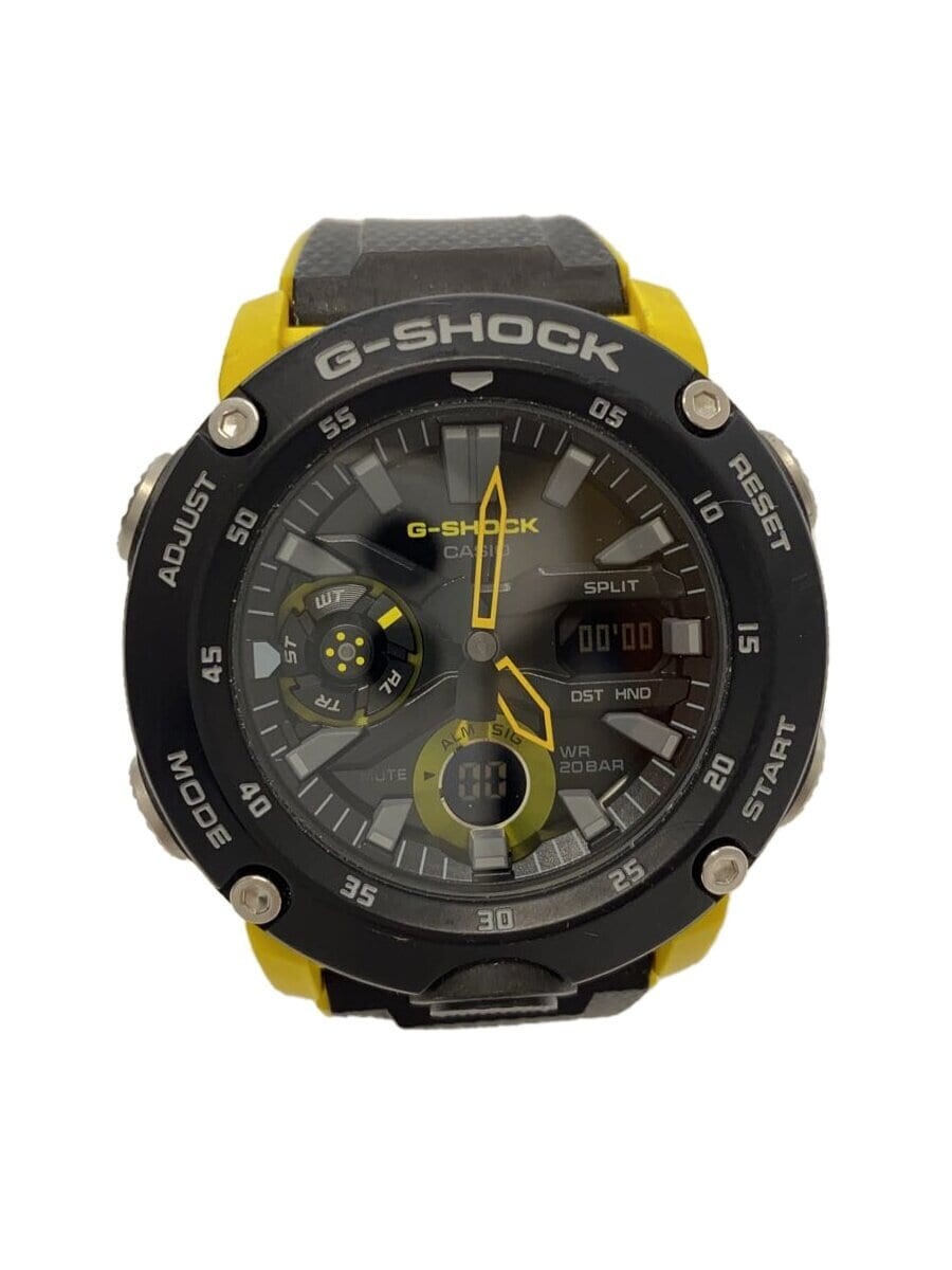 G-SHOCK GA-2000 1A9JF 黒/黄色 腕時計 CASIO G-SHOCK GA-2000-1A9JF