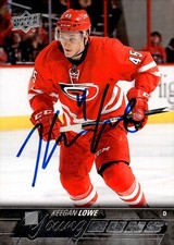 Keegan Lowe - Signed 2015-16 Upper Deck Young Guns Rookie Card #246