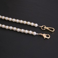 Faux Pearl Crystal Bead Bag Strap Handle Shoulder Crossbody Handbag Replacement
