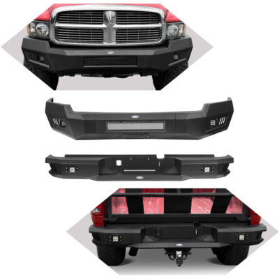 Full Width Steel Front Bumper Rear Bumper for Dodge Ram 2500/3500 2003 2004 2005