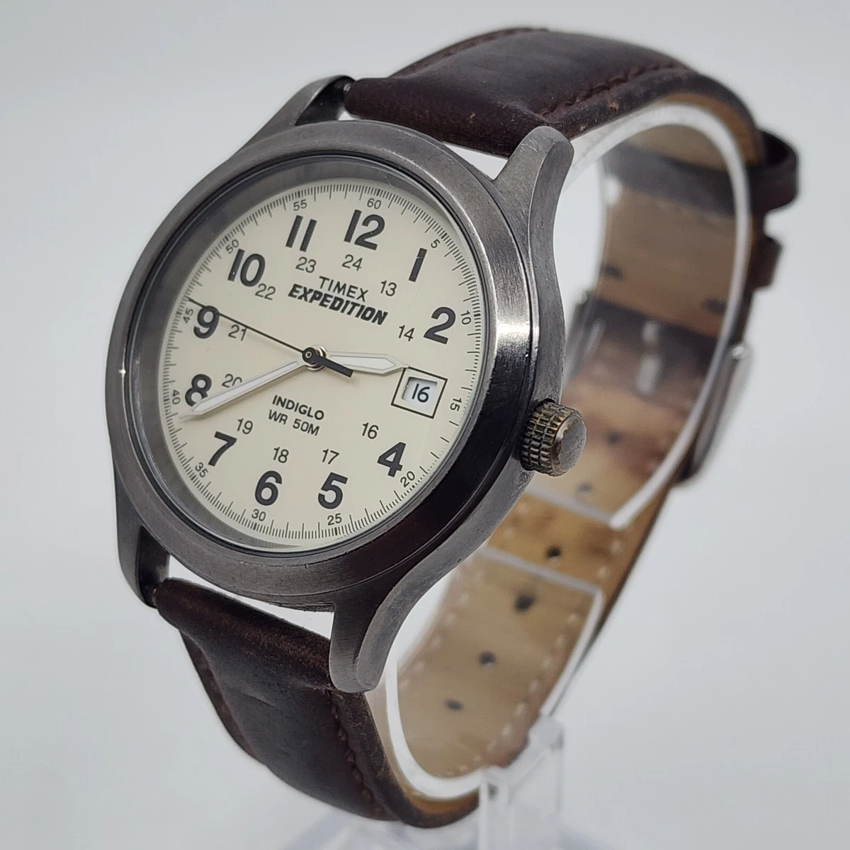 Timex indiglo wr 50m stainless steel clearance