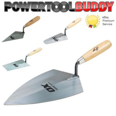 OX Tools Trade Ziegelkelle, Zeige, Messen, Eimer - Holzgriff