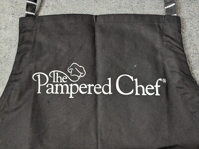 Pampered Chef Schürze Kochschürze Einheitsgröße verstellbar schwarz 2 Taschen