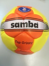 Piłka ręczna samba w rozmiarze 1 pomarańczowo-żółta Top Grip Junior 