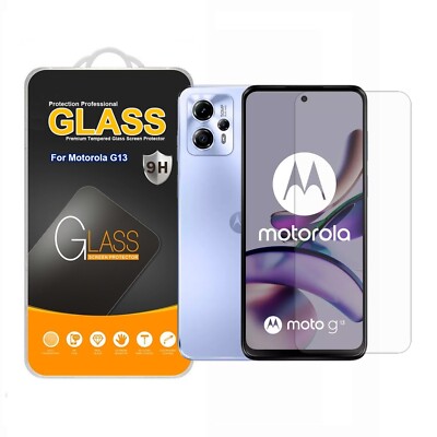 Protecteur D'écran En Verre Trempé Pour Motorola Moto G13 / G23 / G53 - Transparent - Marque SDTEK - Neuf