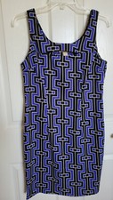 Michael Kors Purple Sleeveless Sheath Dress with Side Zipper Womens Size 4