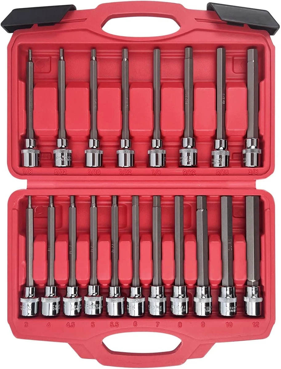 Long hex best sale socket set