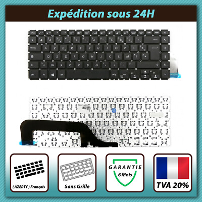Clavier AZERTY Français De Remplacement Pour Asus VivoBook (modèles R504B, BA, BP, Z, ZA) - Neuf Sous Emballage
