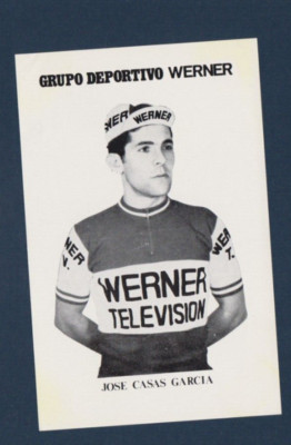 CYCLING Soft card cyclist JOSE CASA GARCIA team WERNER TELEVISION