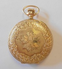 Rare Elgin Solid 14K Gold Hunting Case Gr 117 Pocket Watch C.1897 Serial 6826333