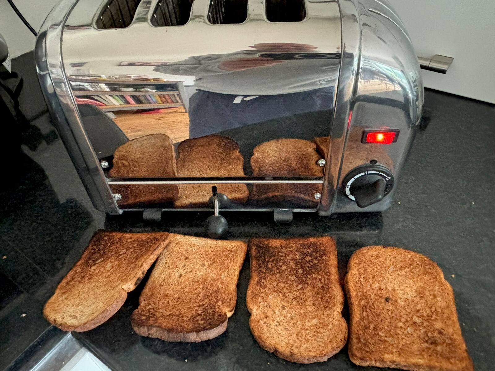 Dualit 40352 2200W Vario 4Slice Toaster Stainless Steel 619743480002