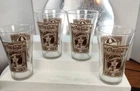 Vintage Collectible Coca Cola Archives Flair 16 OZ Soda Glasses