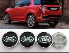 4 Tappi Coprimozzo Land Rover logo emblema Range evoque sport freelander cerchi