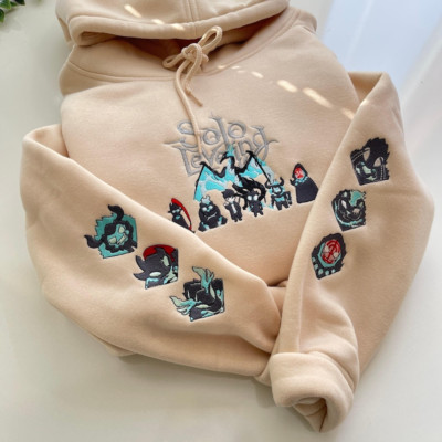 Embroidered Anime Sweatshirt, I Alone Level Up Inspired Design, Anime Lover Gift
