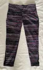 Ideology Space-Dyed Mesh Side Trim Leggings Size Large