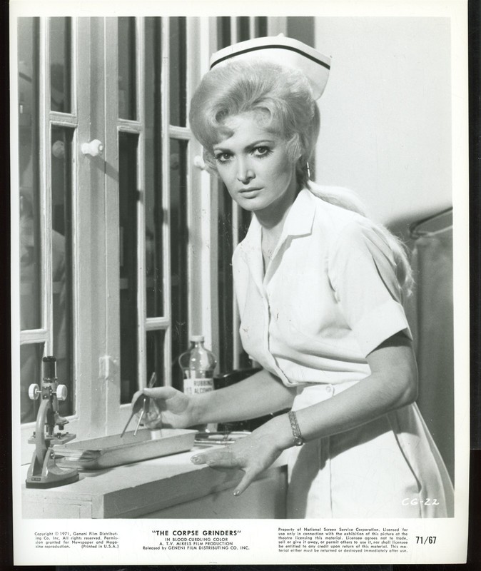 The CORPSE GRINDERS Original 1971 8x10 Horror Still MONICA KELLY Ted V Mikels vv