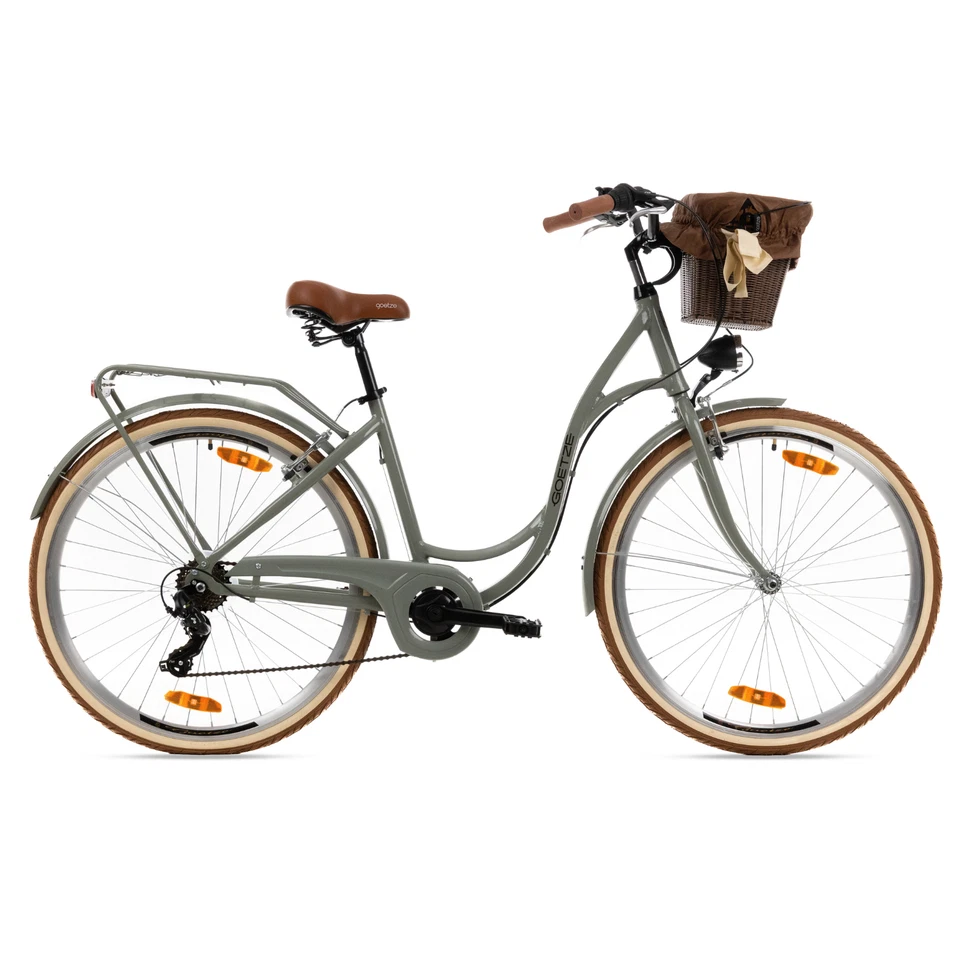 Goetze City Bike Mood 28 Zoll ALU 7 Gang Shimano, V-Brake Damenfahrrad mit Korb! - Bild 4 von 4