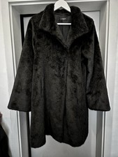 Joseph London Mantel Größe 38 M Webpelz Schwarz Größe Kunstfell Faux Fur 30%Coto
