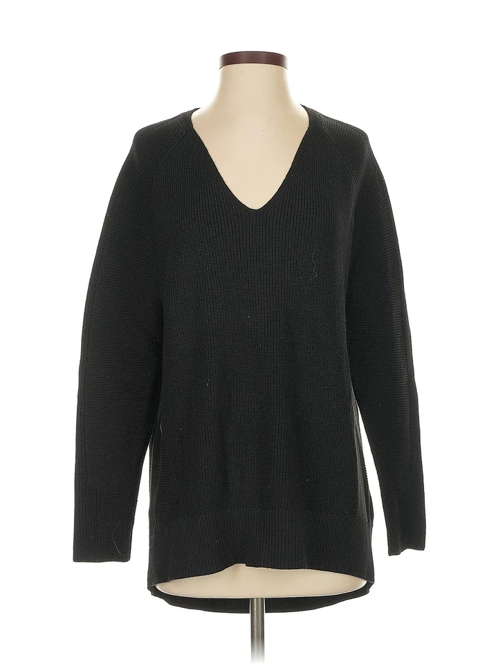 Athleta女式黑色套衫毛衣S