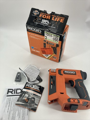 #ad RIDGID R09897B 18V Cordless 3 8 in Crown Stapler Tool Only Ships Fast $59.95