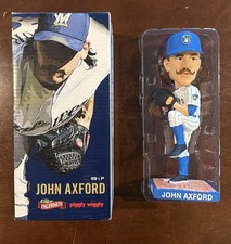 John Axford Bobblehead Milwaukee Brewers Pinstripe SGA Stadium Promo 2011 NIB